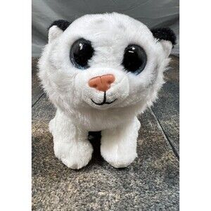 Ty Tundra Beanie Boos Small White Tiger Plush Stuffed Animal!